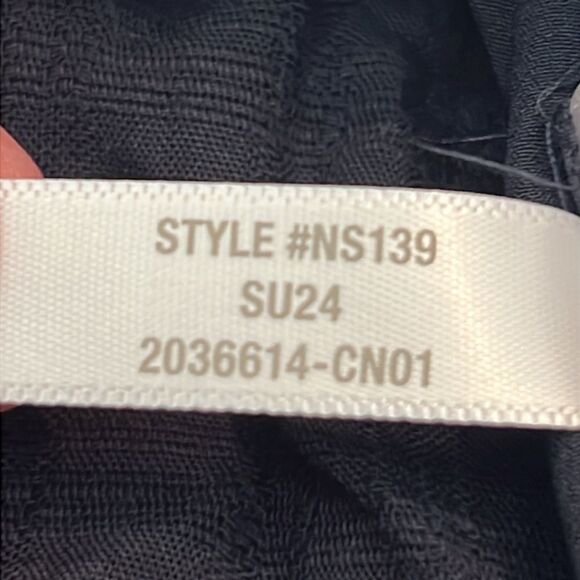 NWT Madewell Dress Tie-Waist Tiered in Windowpane 6 - Picture 8 of 9